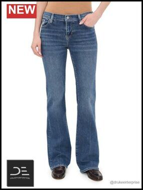 FRAME Rodeo Jeans Wide Leg Low Rise Stretch Denim 70% Cotton